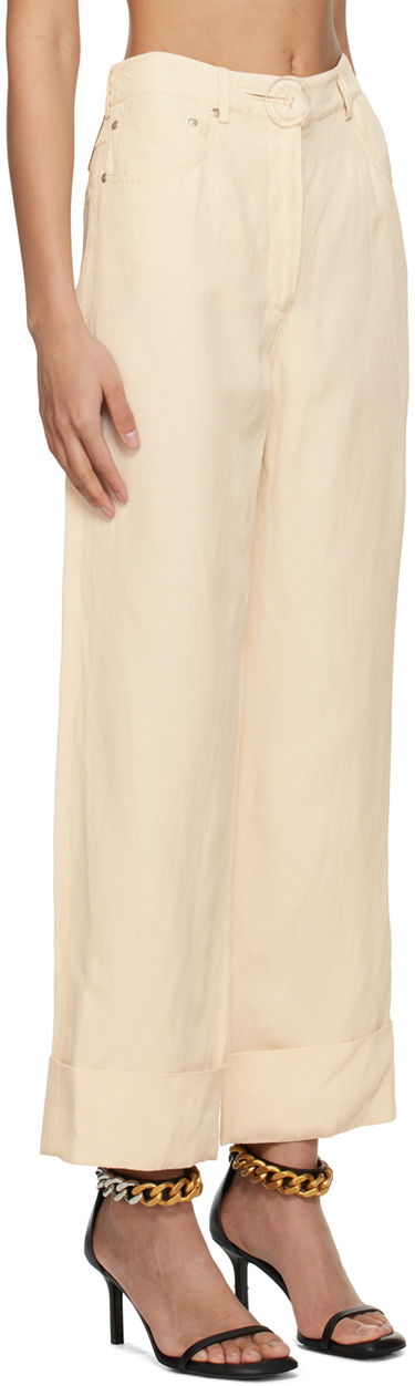 Byxor Stella McCartney Button Trousers Beige | 640049STA49, 1