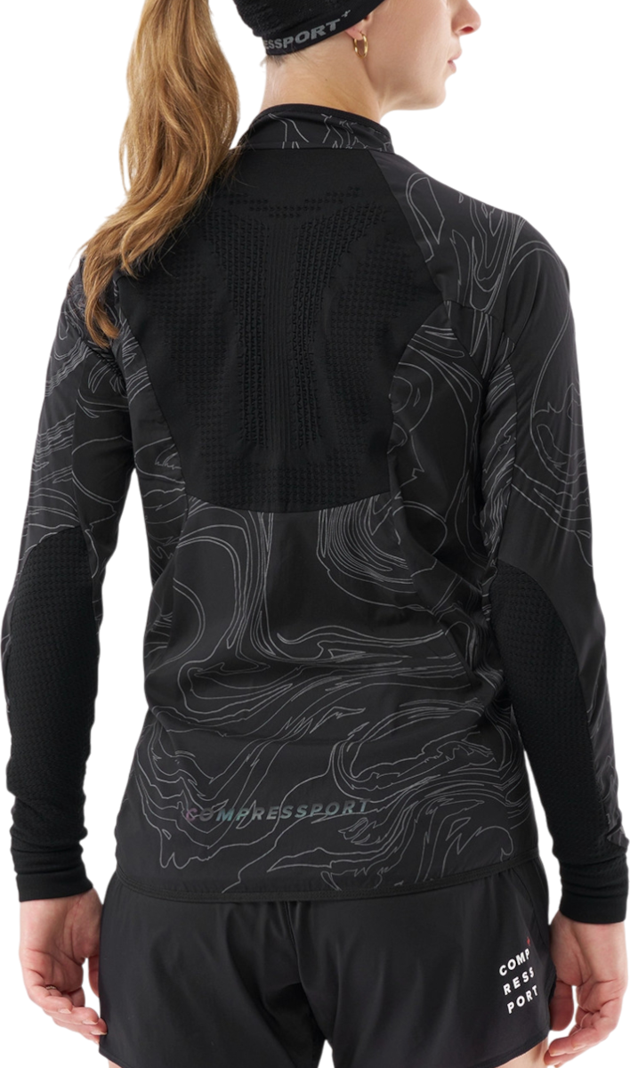 Vindjacka Compressport Hurricane Windproof Jacket Svart | ajvw11079047, 1