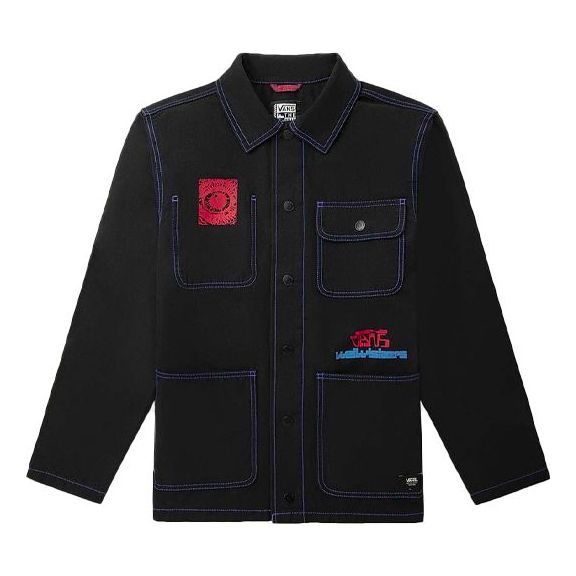 Jacka Vans Multiple Pockets Pattern Jacket Svart | VN0A3WF140C, 0