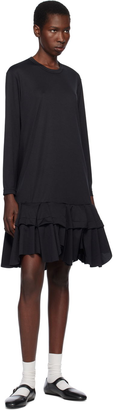 Klä Comme des Garçons Comme des Garçons Midi Dress with Ruffles Svart | RO-T009-051-1, 3