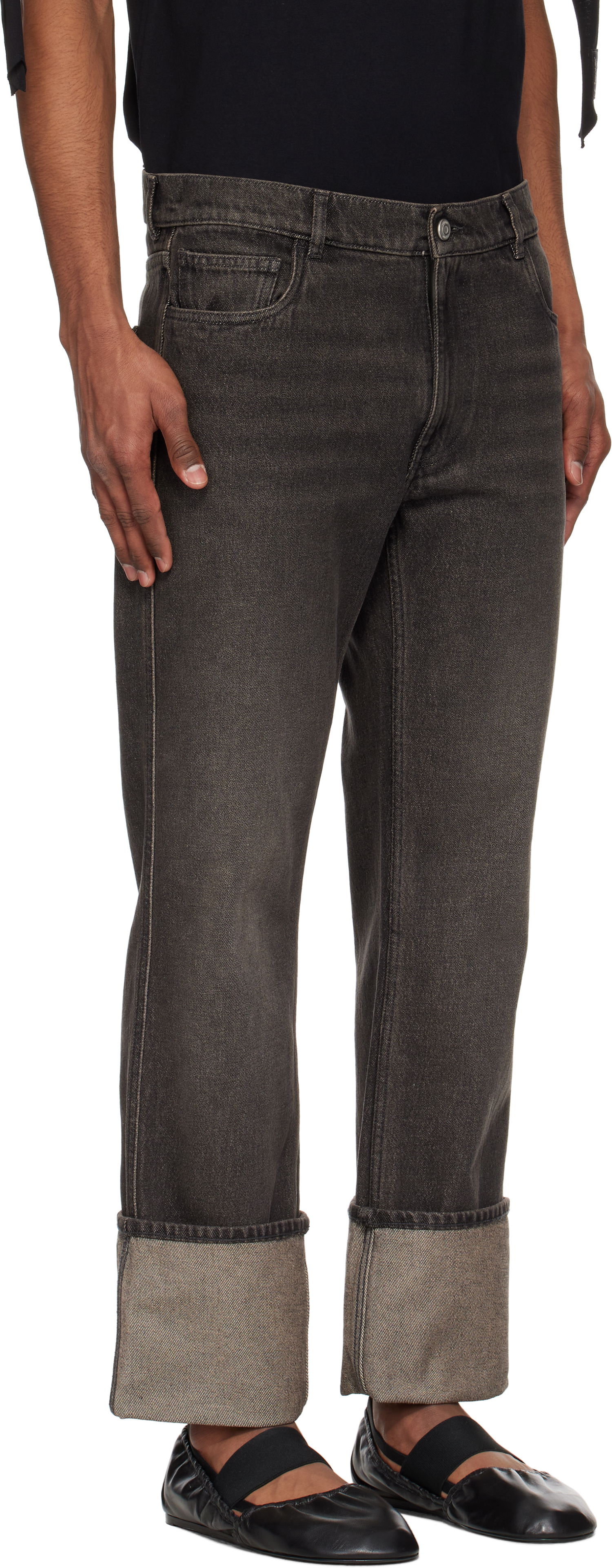 Jeans Coperni Coperni Loose-Fit Boyfriend Jeans Grå | COPP122F2036MEN, 1