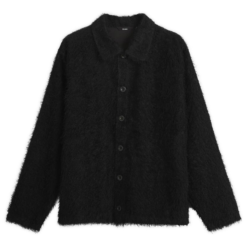 Jacka BEAMS Fringe Overshirt Svart | 1111-1247-803-19