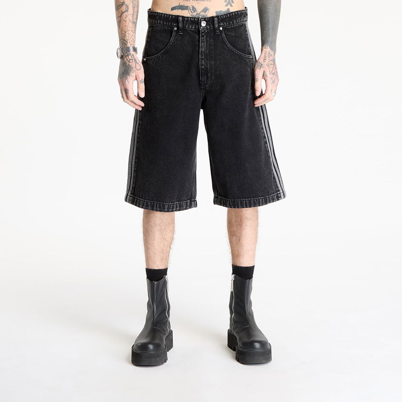Shorts adidas Originals Firebird Adicolor Denim Shorts Svart | JC6719