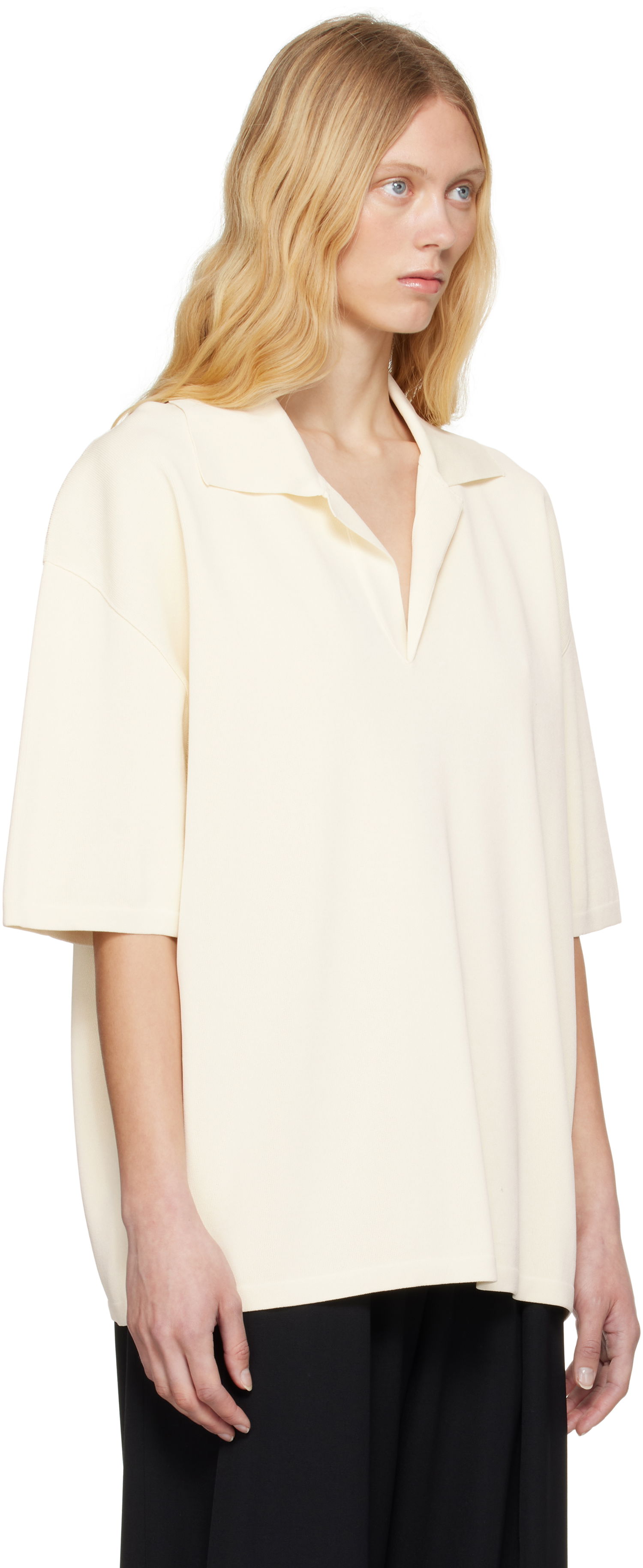 Polotröja AMI AMI Paris Short Sleeve Polo Vit | UPL164.KN0064, 1