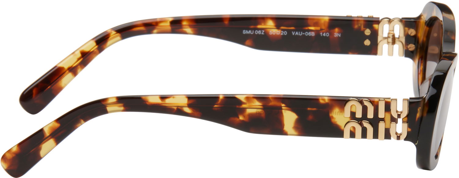 Solglasögon Miu Miu Miu Miu Glimpse Round Sunglasses Brun | 0MU 06ZS 8056597989077, 1