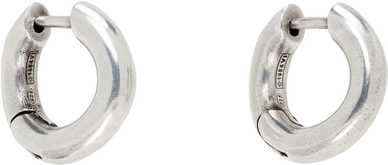 Örhängen Ann Demeulemeester Ann Demeulemeester Mariela Anatomic Silver Loop Earrings Metallisk | 2520-W-JE07-JW020-070, 1
