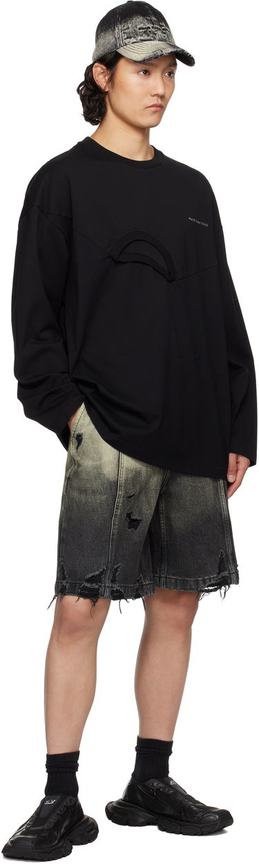 T-shirt Feng Chen Wang Feng Chen Wang Oversized 2in1 T-Shirt Svart | FMS19LS01B, 3