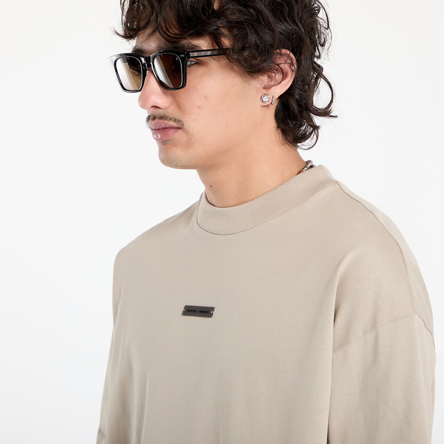 T-shirt Fear of God Fear of God Essentials Classic Short Sleeve T-Shirt Beige | 125SP254191F-198, 1