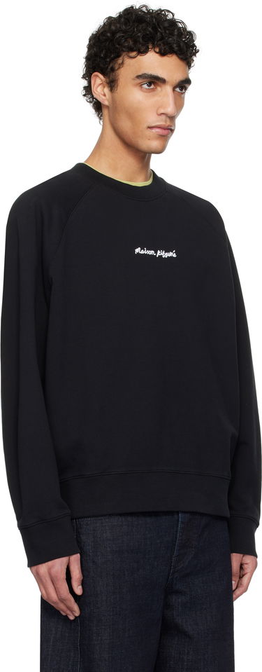 Sweater MAISON KITSUNÉ Maison Kitsuné Oversize Raglan Sweatshirt with Embroidery Grå | OM00309KM0001, 4