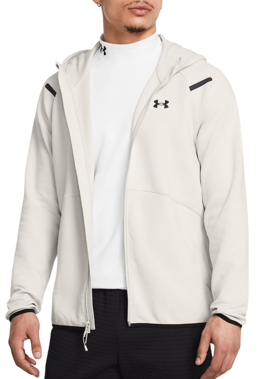 Sweatshirt Under Armour Unstoppable Flc Hoodie Vit | 1389352-110