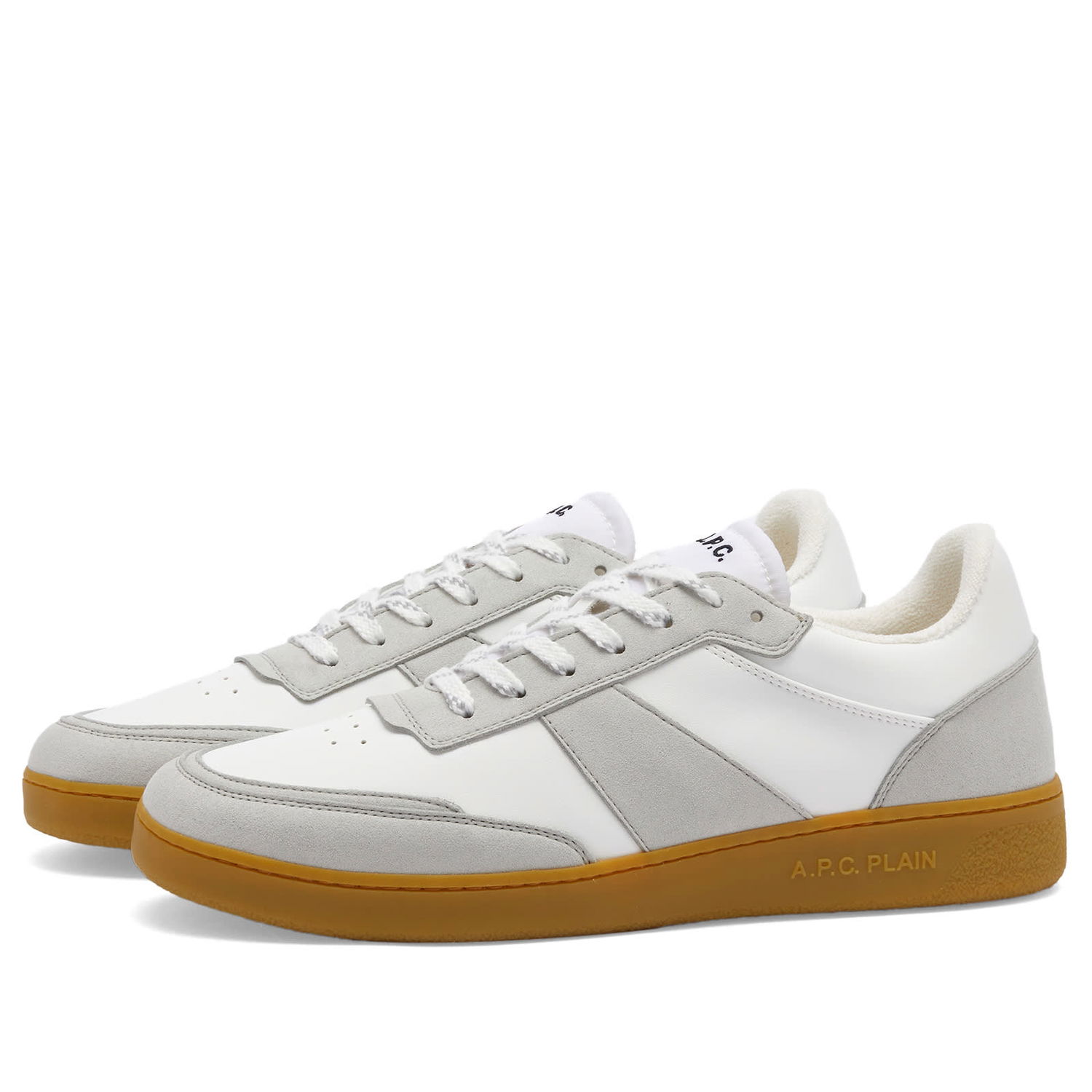 Sneakers och skor A.P.C. Plain Sneaker Vit | PUABH-M56112-CAF, 0