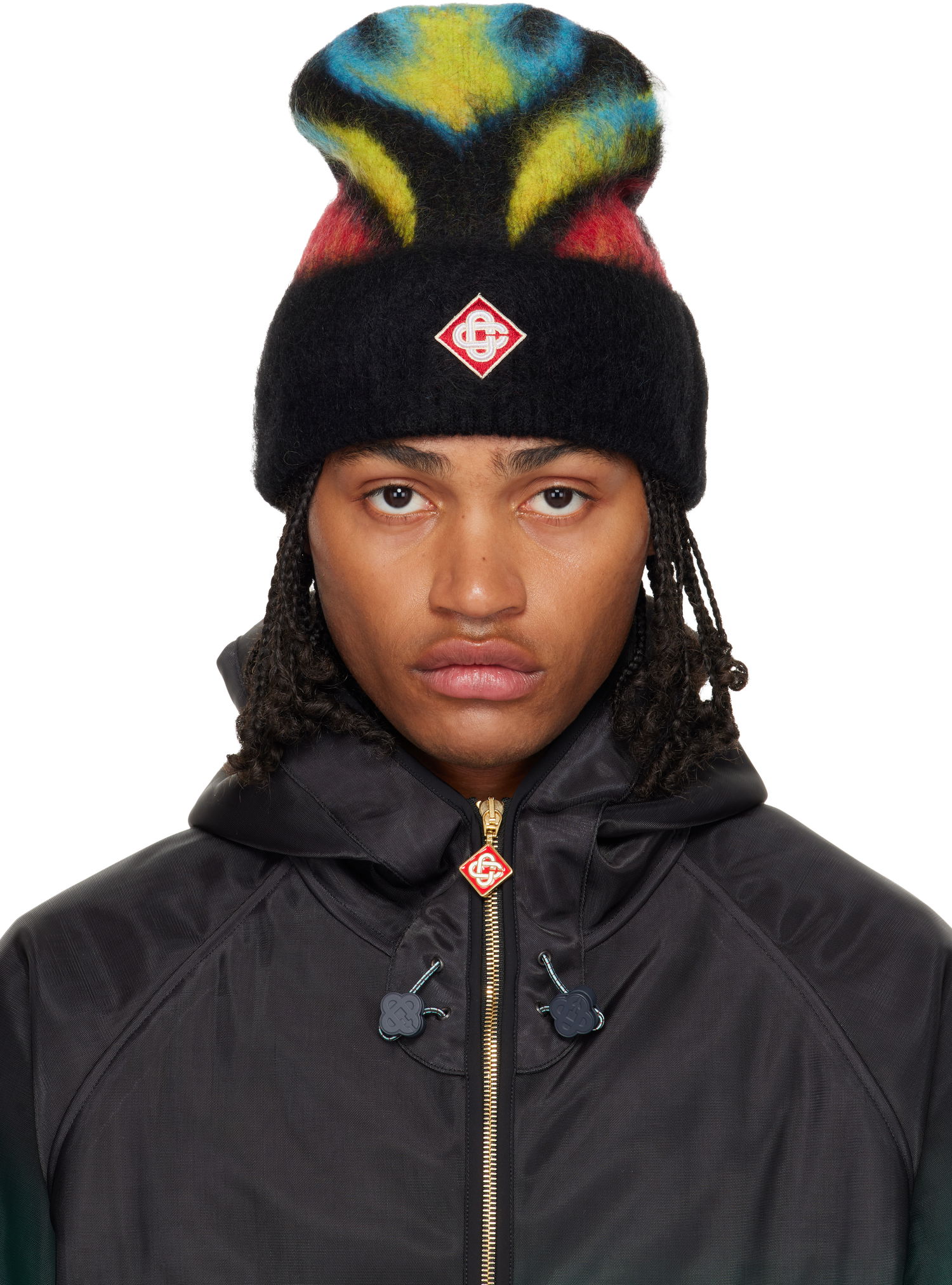 Mössa Casablanca Fluffy Flame Beanie Flerfärgad | A-AW25-HAT-100-01, 0