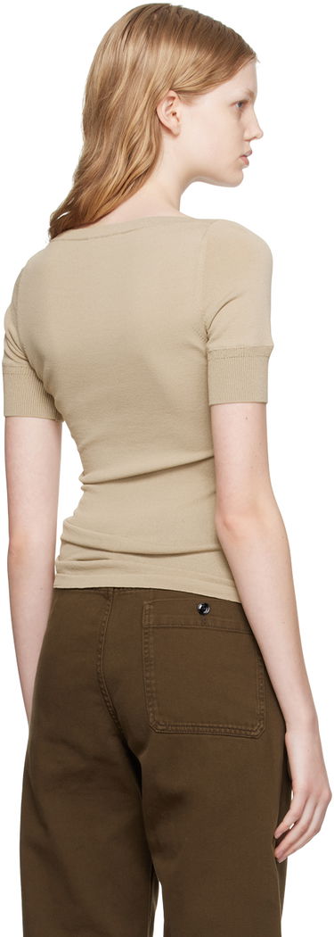 T-shirt LEMAIRE Lemaire Darted Fitted T-Shirt Beige | TO1044 LK1002, 2