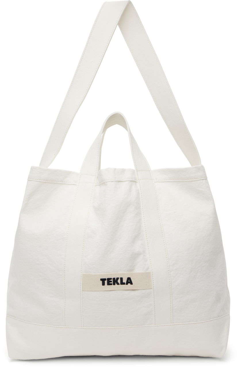 Tygpåse TEKLA Beach Tote Vit | BB-WH