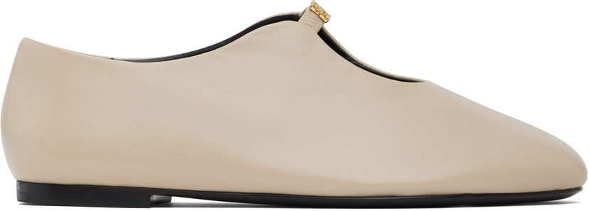 Kläder Givenchy Givenchy 4G Liquid Ballerina Flats Beige | BE500VE16Q257