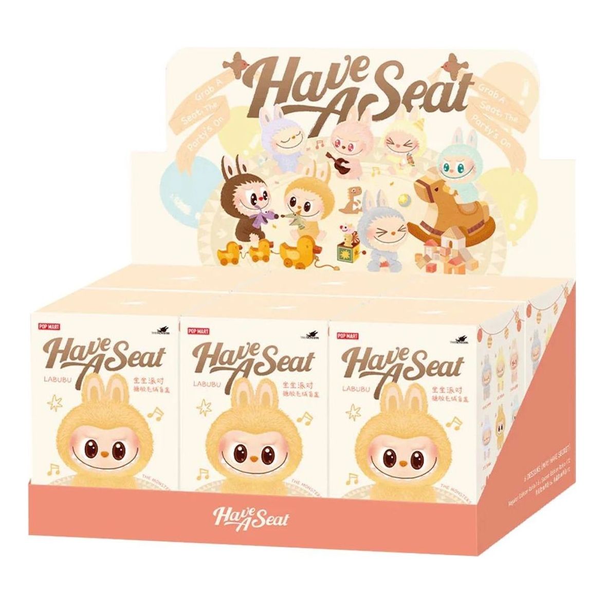 Samlarobjekt POP MART The Monsters Labubu Have a Seat Sealed Case - 6 Blind Boxes Flerfärgad | PPMT-2407-0034, 0