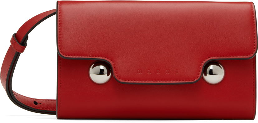 Plånbok Marni Marni Leather Trunkaroo Bag Röd | PHMO0041U0 P6948