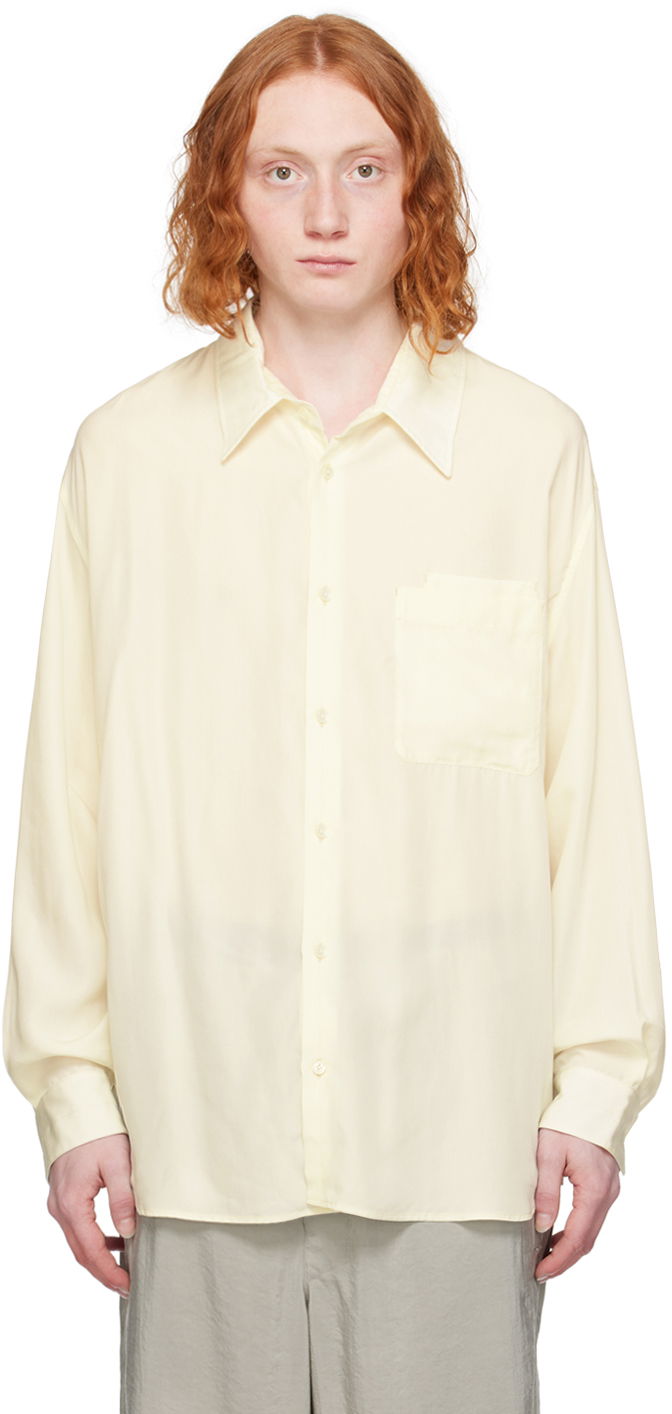 Skjorta LEMAIRE Lemaire Patch Pocket Shirt Gul | SH1089 LF1126