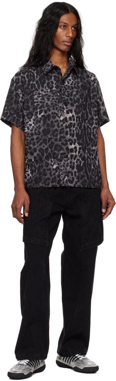 Skjorta Andersson Bell Andersson Bell Leopard Print Shirt Svart | atb1277m, 3