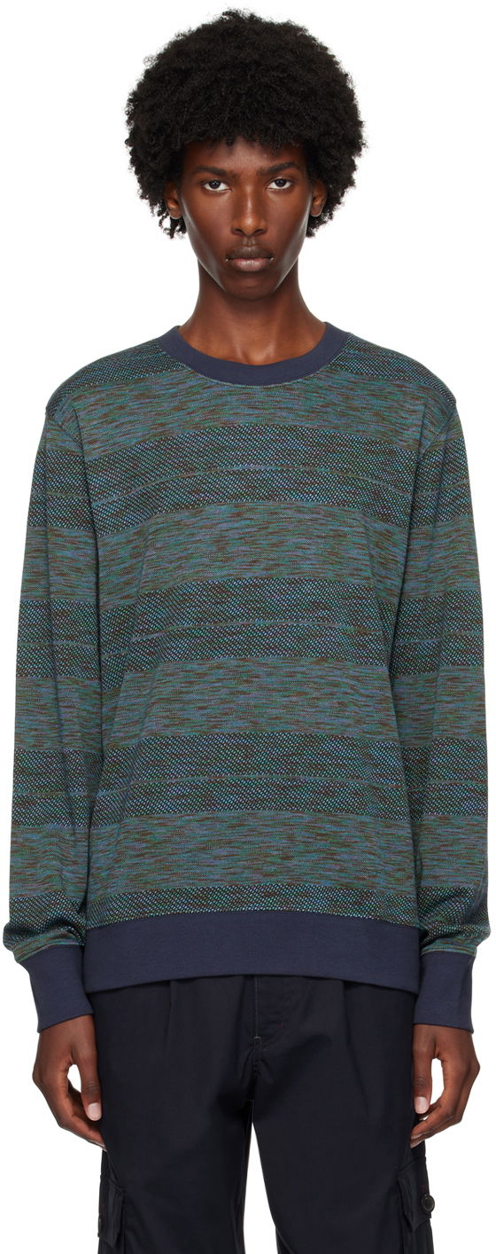 Sweater Paul Smith PS Paul Smith Jacquard Sweatshirt Flerfärgad | M2R-668U-N22131-48