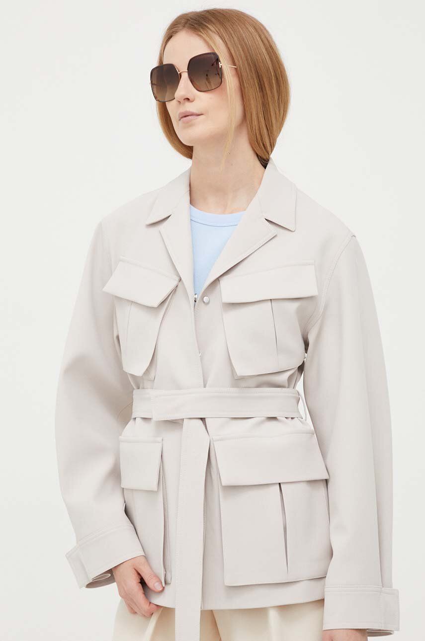 Rockar CALVIN KLEIN Coat Vit | K20K205882, 0
