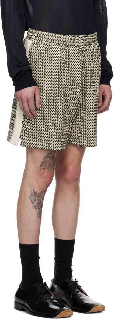 Shorts Wales Bonner Wales Bonner Power Shorts Beige | US25JE36-JE22 - 1780 JACQUARD, 1