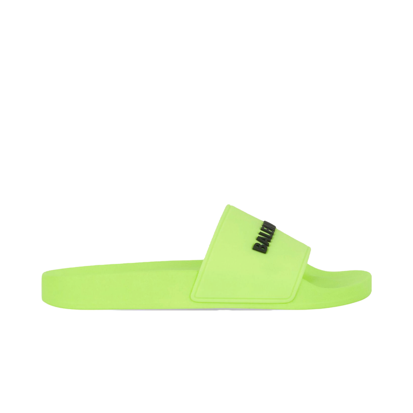 Sneakers och skor Balenciaga Pool Slide Fluo Yellow Grön | 565826W1S827321