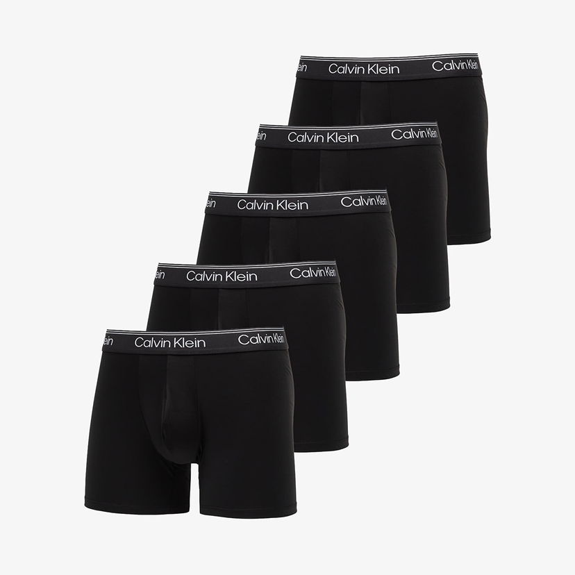 Boxare CALVIN KLEIN Microfiber Stretch Boxer Brief 5-Pack Black Svart | LV00NB4413 UB1