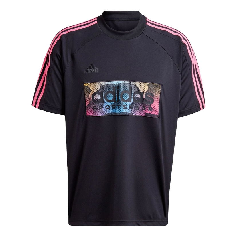 T-shirt adidas Performance Tiro Mesh Applique Jersey Svart | IP3781