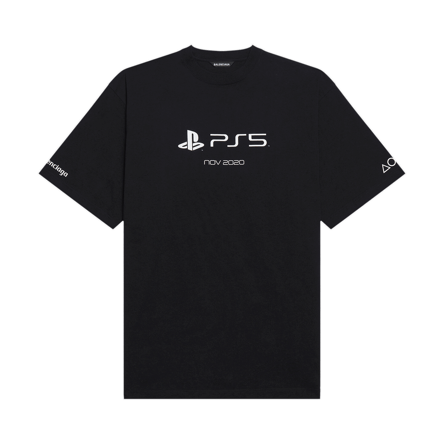 T-shirt Balenciaga Playstation Small Fit Tee Svart | 661705 TKVF3 1070, 0