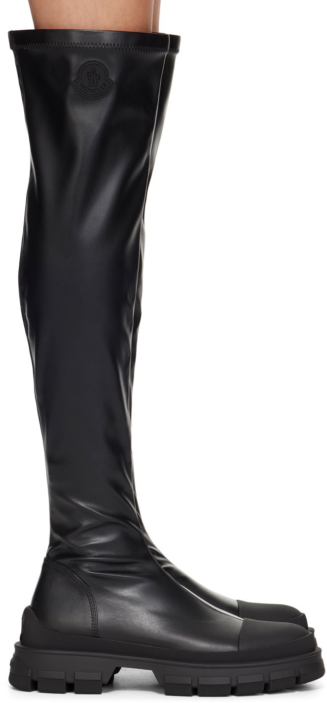 Kläder Moncler Moncler Hevea High Tall Boots Svart | J209B4G00060M4369