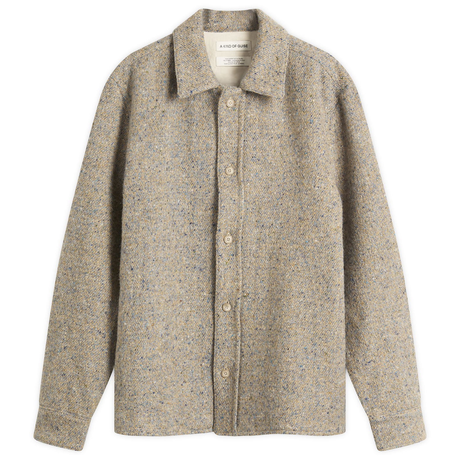 Jacka A Kind of Guise Cullu Speckled Tweed Overshirt Flerfärgad | 157-14804-626, 0