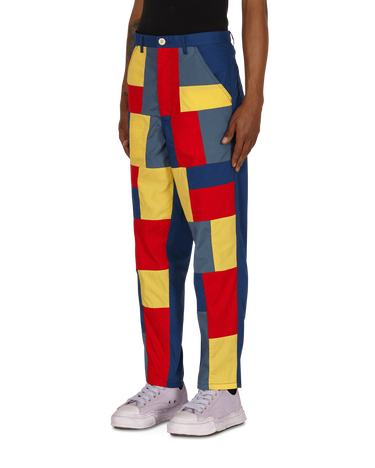 Byxor Comme des Garçons Patchwork Pants Röd | FG-P022-SS21 1, 2