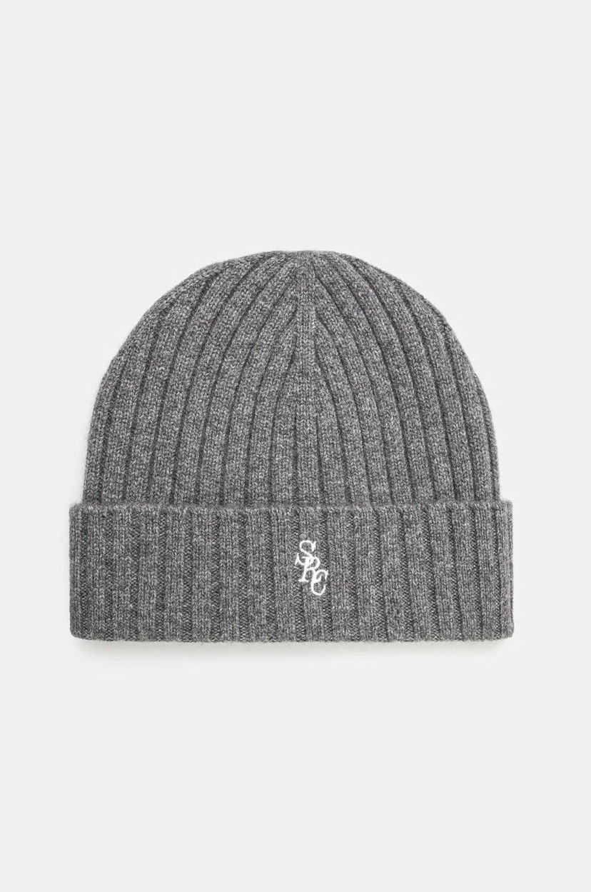 Mössa Sporty & Rich SRC Wool Cashmere Beanie Grå | AC066506302GY03
