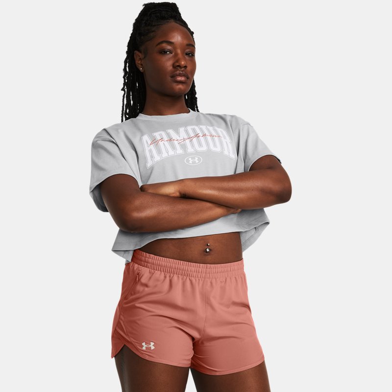 T-shirt Under Armour Heavyweight Kurzarm Blå | 1383050-011