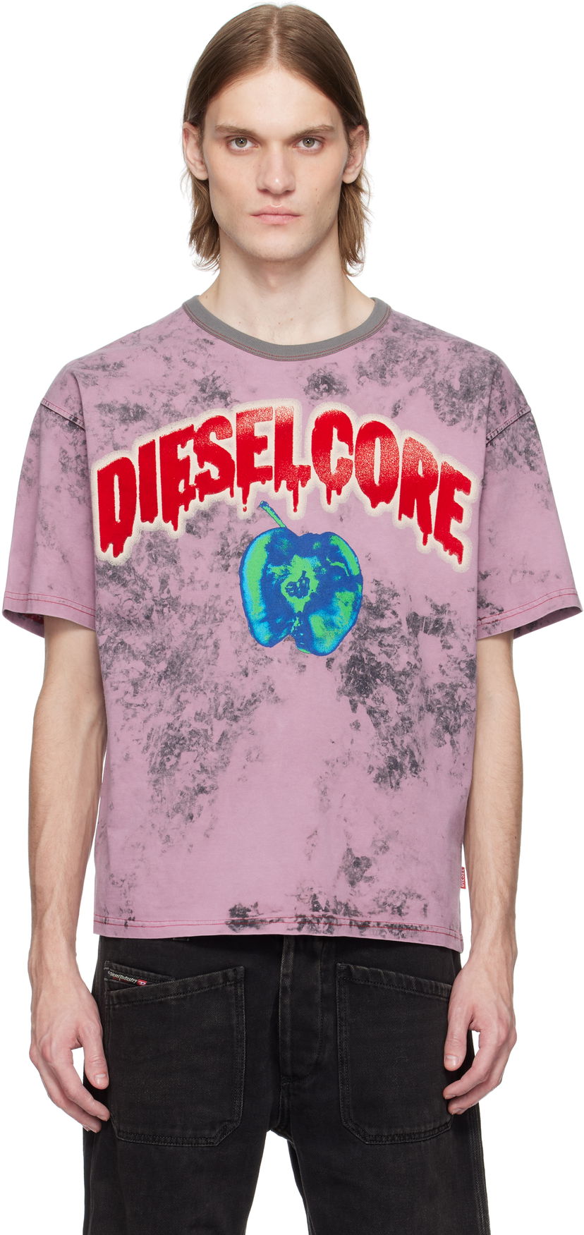T-shirt Diesel Diesel T-Boxt-R9 Graphic T-Shirt Rosa | A16164-0GIAR-3DMA
