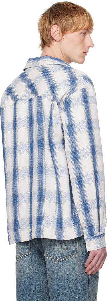 Skjorta Represent Clo Represent Season Flannel Shirt Blå | MLM2905, 2
