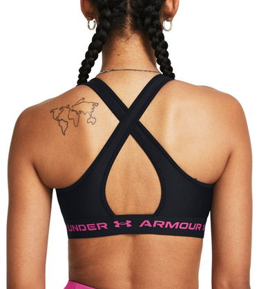 Behå Under Armour Crossback Mid Bra-BLK Svart | 1361034-004, 1