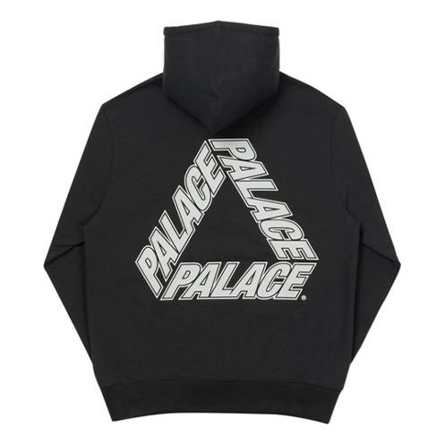 Sweatshirt Palace Classic Triangle Hooded Sweater Svart | P19HD048