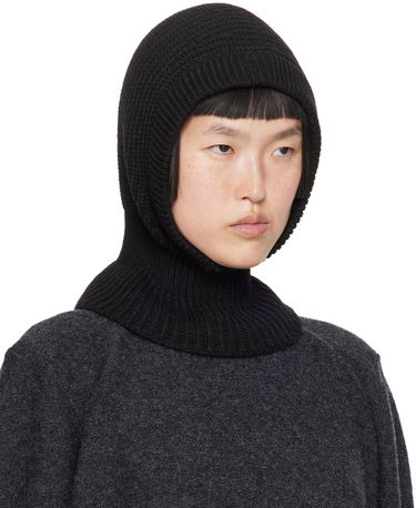 Mössa LEMAIRE Lemaire Rib Knit Hood Svart | AC1089 LK121, 1