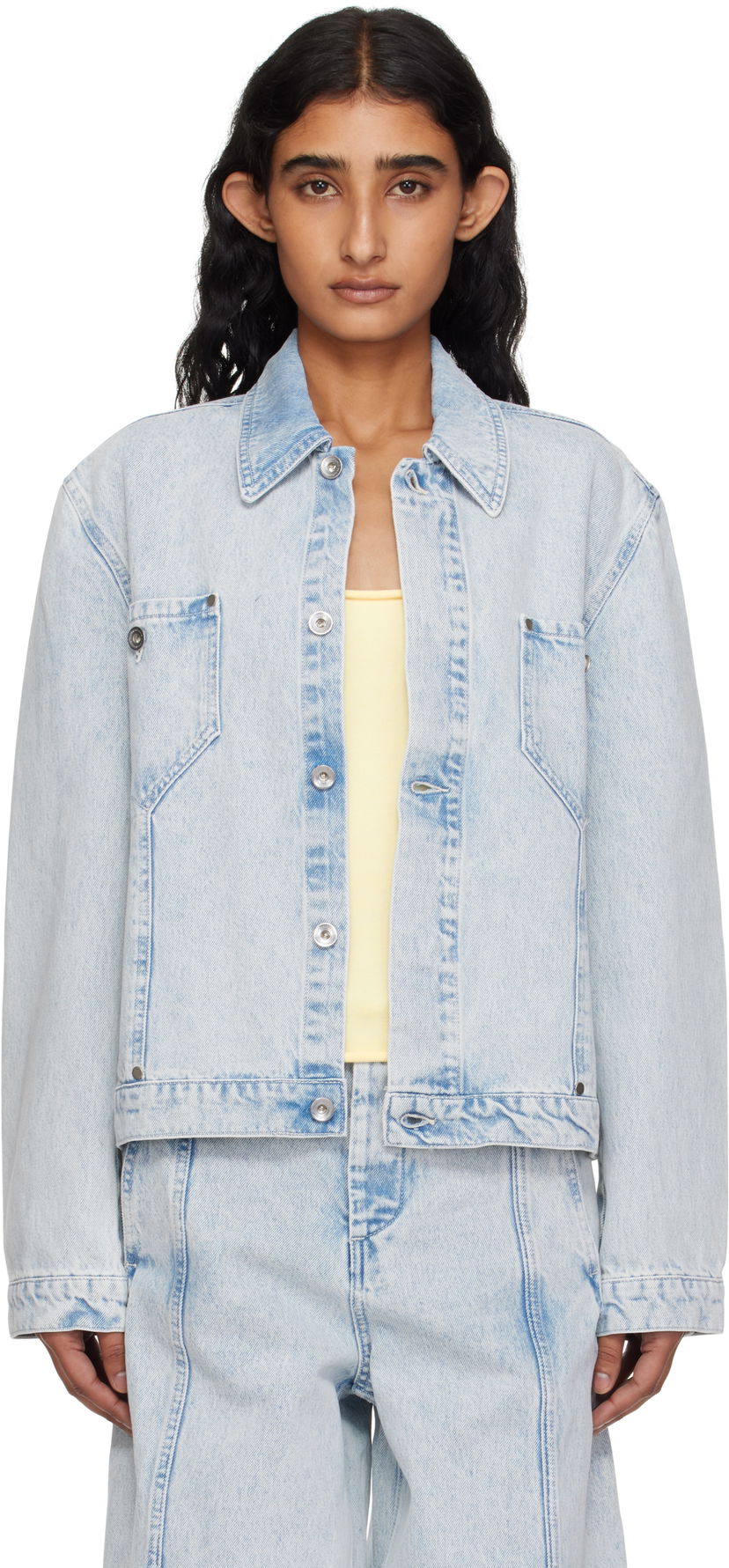 Jacka YMC YMC Loft Denim Jacket Blå | Q5YMC