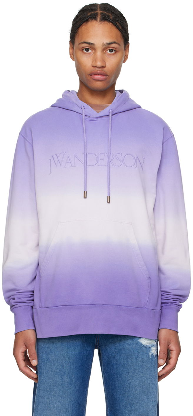 Sweatshirt JW Anderson Purple Gradient Hoodie Purpur | JW0192-PG1632