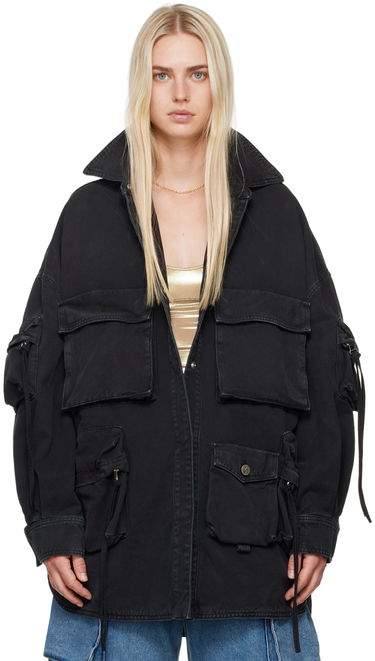 Jacka The Attico Attico Fern Utility Jacket Svart | 247WCB48 D088, 0