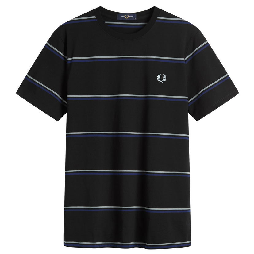T-shirt Fred Perry Fred Perry Fine Stripe T-Shirt, Size Large Svart | M1734-102