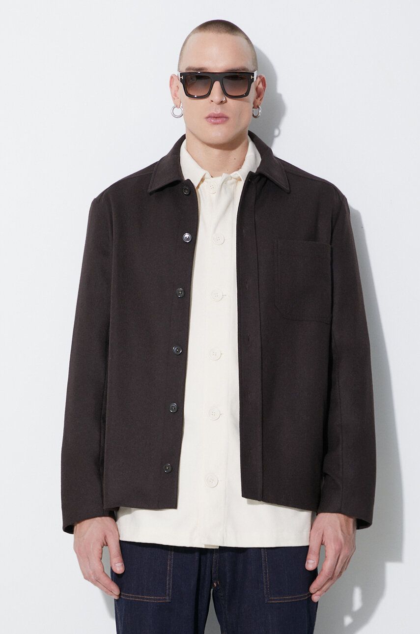 Jacka A.P.C. Wool Jacket Brun | WOAPN.H02871, 0