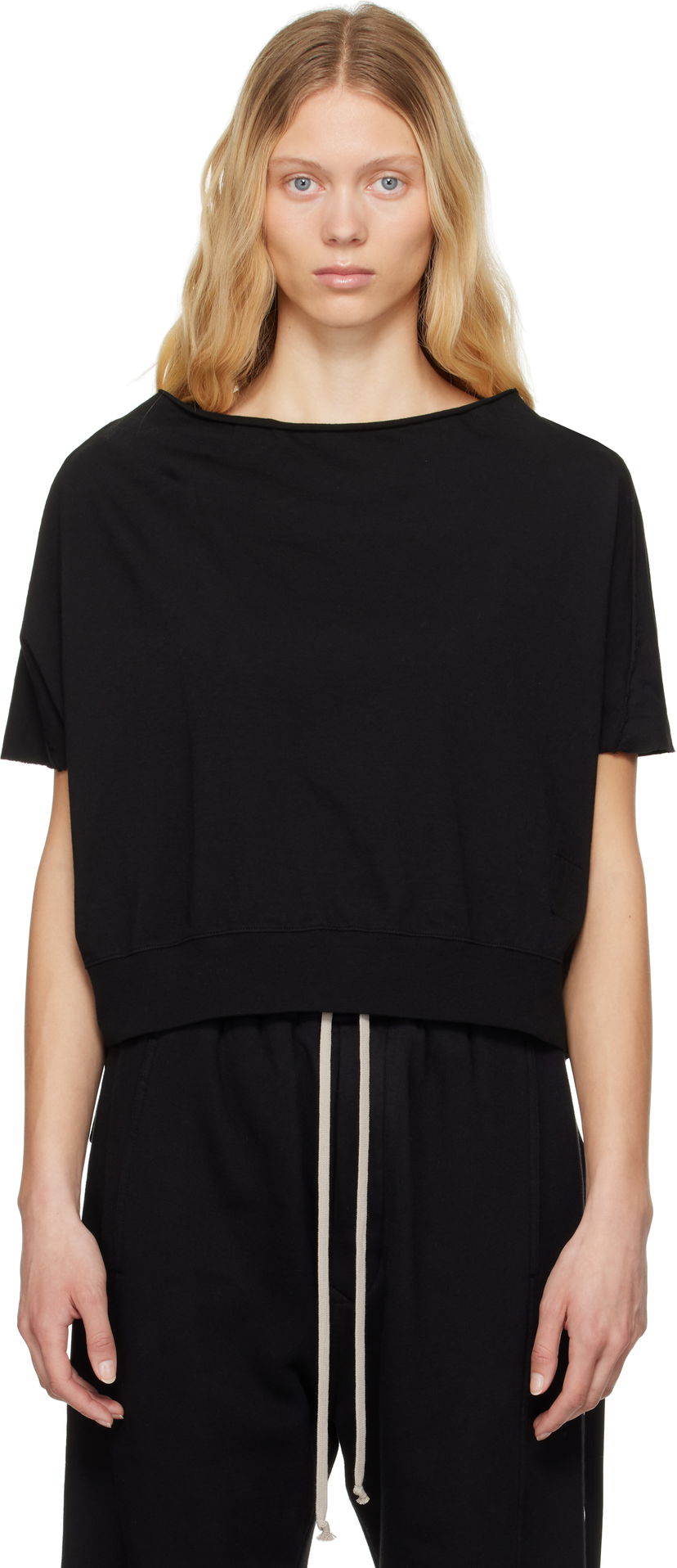 Crop top Rick Owens Rick Owens DRKSHDW Hollywood Dagger T-Shirt Svart | DS01E3243 RN