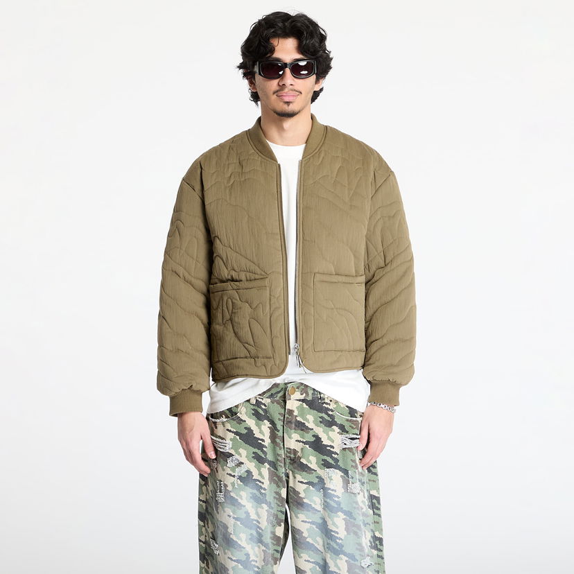 Bomberjacka Footshop FTSHP Silver Lining Quilted Jacket Grön | FTSHP_466