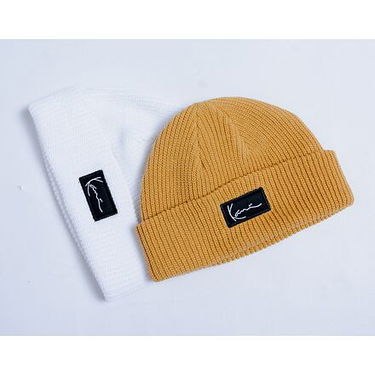 Mössa Karl Kani Woven Signature Essential Fisherman Beanie Beige | kk7020347, 2