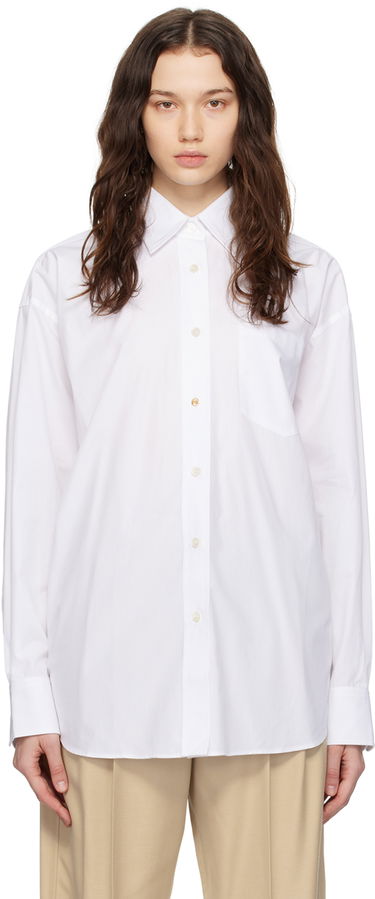 Skjorta Stella McCartney Stella McCartney Oversized  Shirt Vit | 6200443CU100, 0