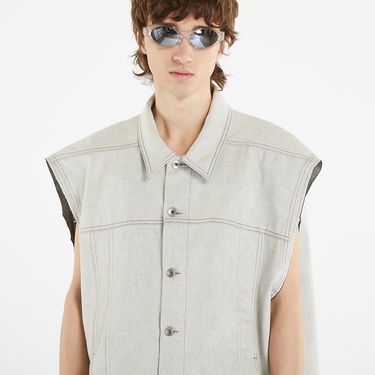 Väst Rick Owens DRKSHDW Jumbo Worker Vest Vit | DU01C6762 MMD 51, 5